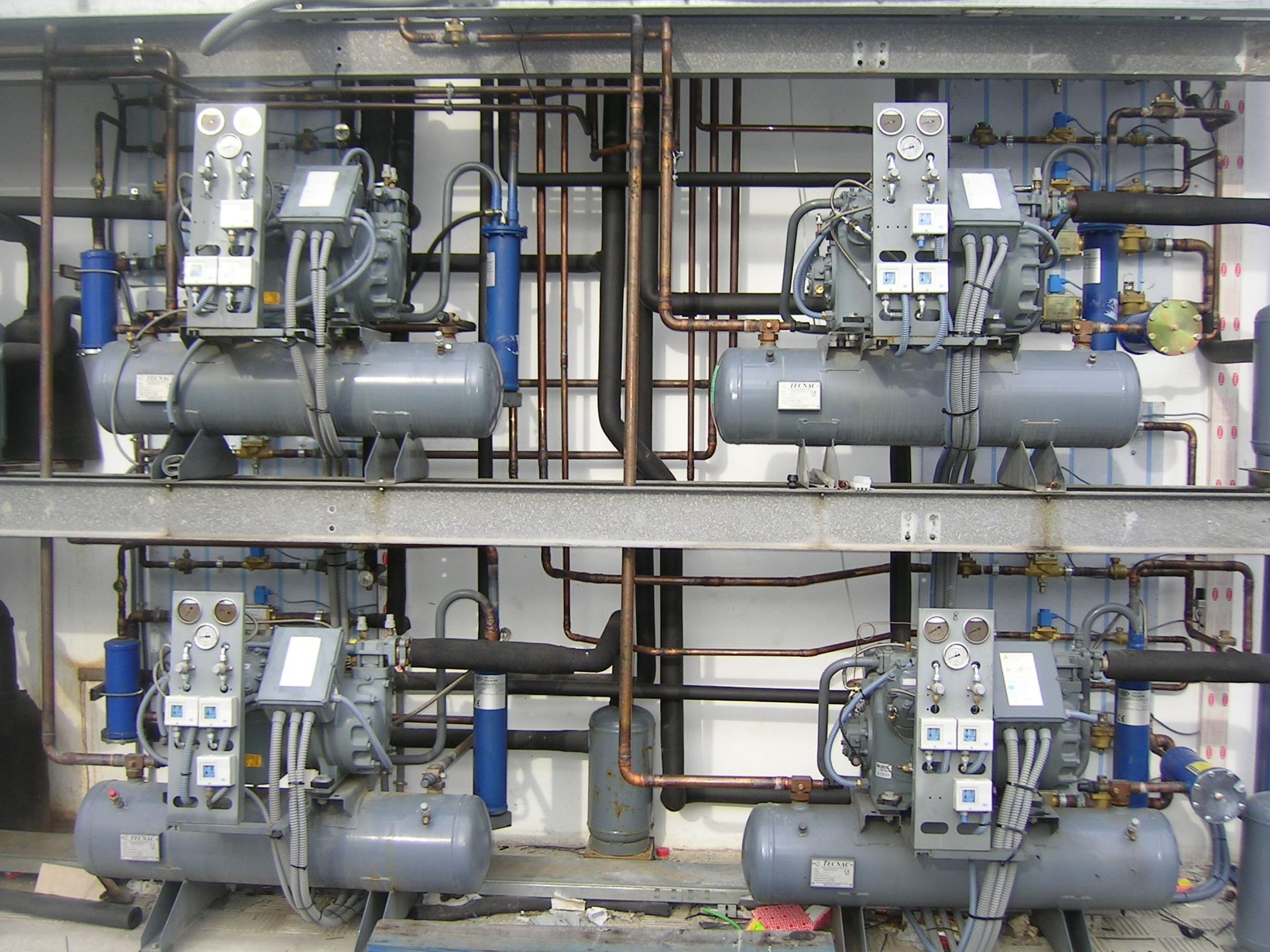 Fotografía de un proyecto de frío industrial de INTEC