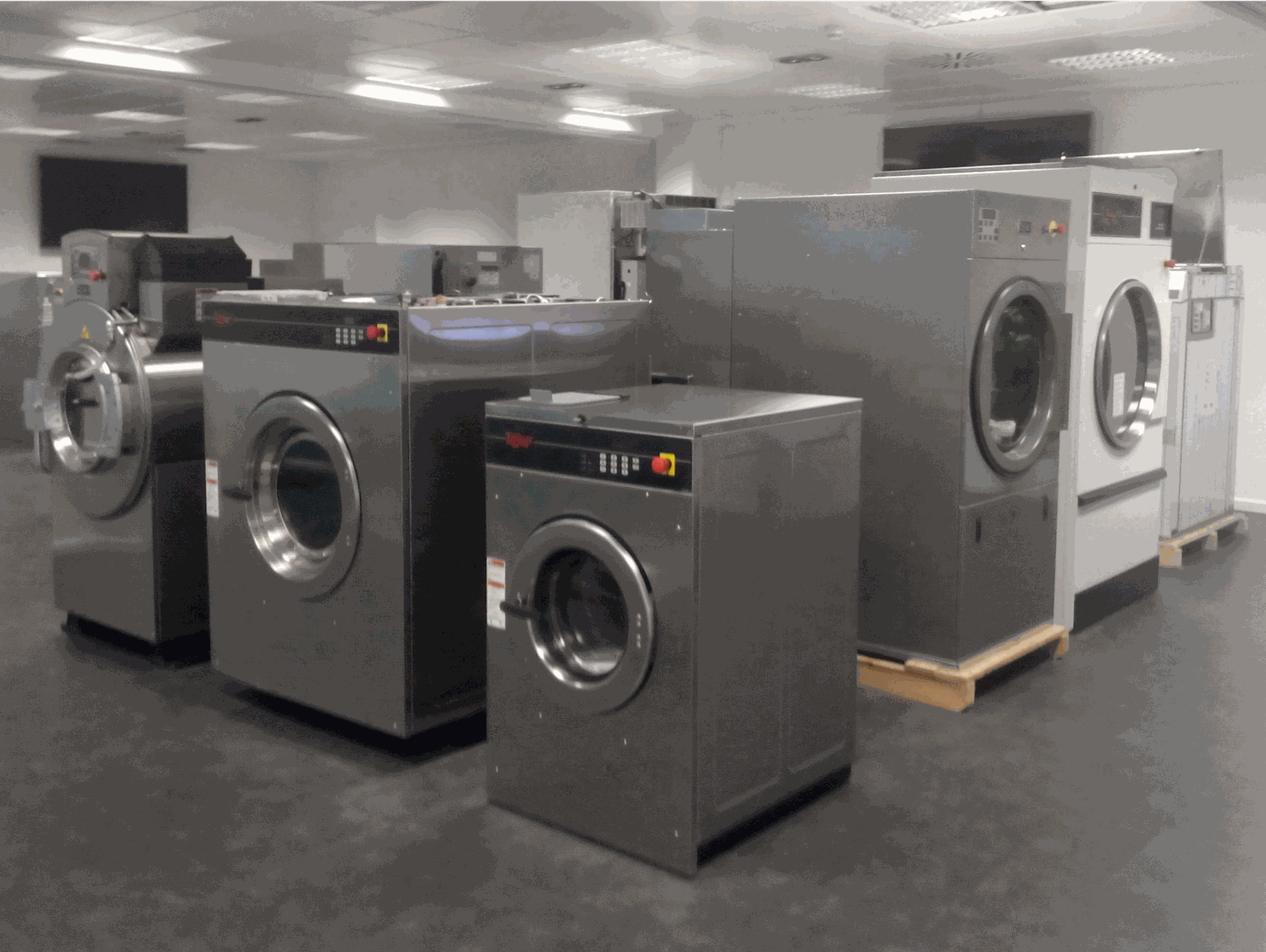 Fotografía de un proyecto de lavandería industrial de INTEC